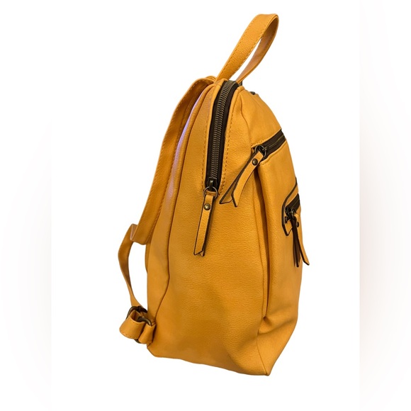 Fall Vibes Backpack! A smart shade of yellow for Fall or anytime of year. - Picture 3 of 8